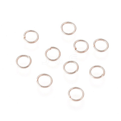304 Stainless Steel Open Jump Rings STAS-O098-01RG-03-1