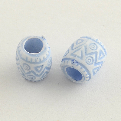 Craft Style Colorful Acrylic European Beads MACR-Q157-M46-1