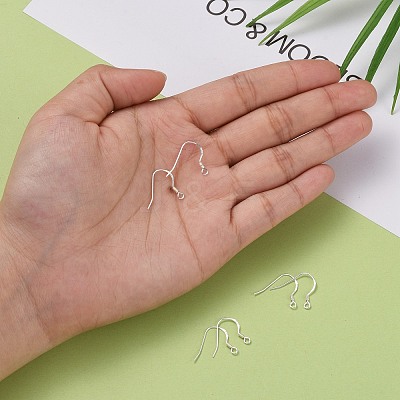 925 Sterling Silver Earring Hooks STER-K167-049B-S-1
