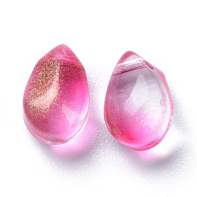 Transparent Glass Charms GGLA-M004-05B-04-1