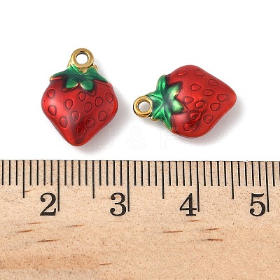 304 Stainless Steel Enamel Pendants STAS-U057-17G-03D-1