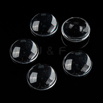 Transparent Glass Cabochons GGLA-R026-16mm-1