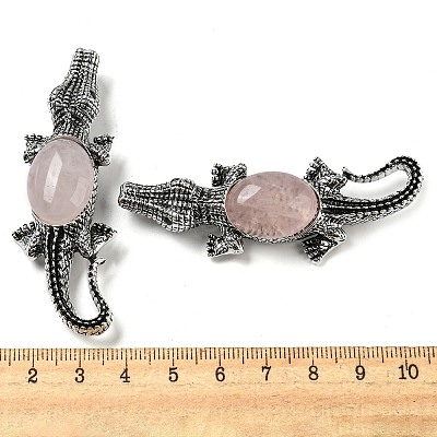 Dual-use Items Alloy Crocodile Brooch JEWB-C026-01A-AS-1