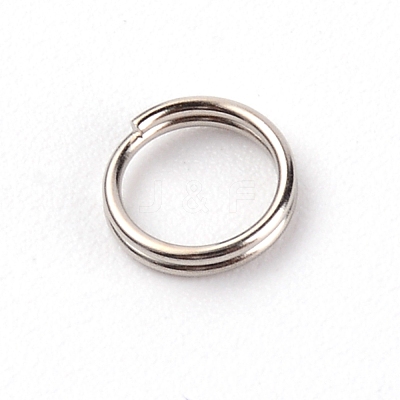 201 Stainless Steel Split Ring STAS-WH0026-03A-1