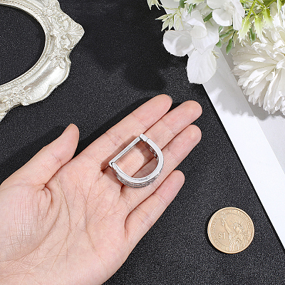 Brass Pave Clear Cubic Zirconia Tie Clips AJEW-WH20020-700P-1