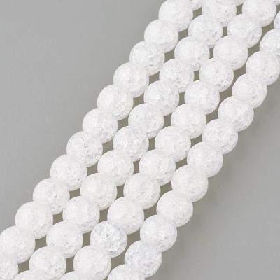 Synthetic Crackle Quartz Beads Strands GLAA-S134-4mm-05-1