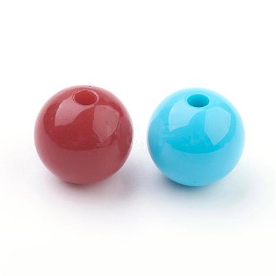 Round Acrylic Beads PAB708Y-1