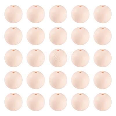 50Pcs Food Grade Eco-Friendly Silicone Beads SIL-TADJ0001-03E-1
