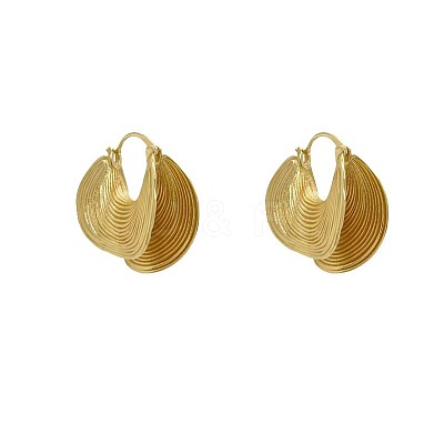 Alloy Fan Hoop Earrings FS-WGBAD33-02-1