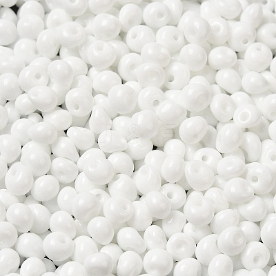 6/0 Opaque Baking Paint Glass Seed Beads SEED-M012-02A-37-1