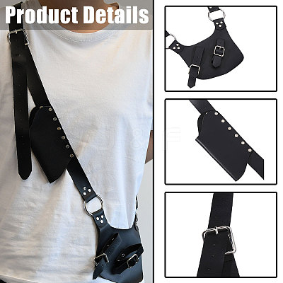 Medieval PU Leather Gun Holster AJEW-WH0606-009B-1