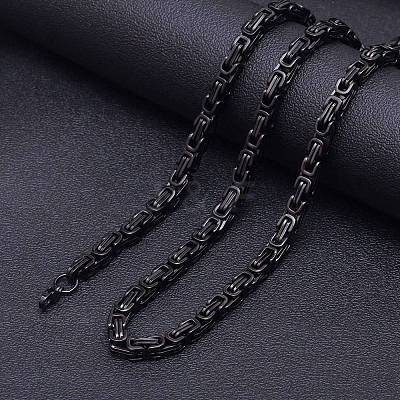 Stainless Steel Byzantine Chains Necklaces for Men FS-WG56795-131-1