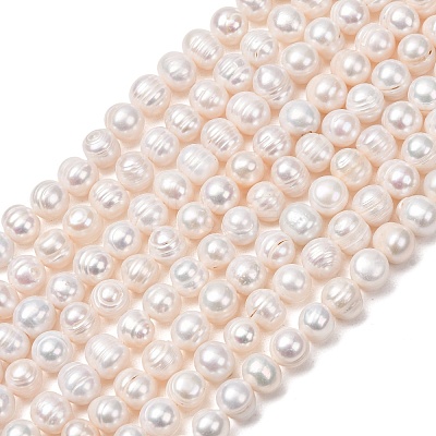 Natural Cultured Freshwater Pearl Beads Strands PA-CBABE82-06A-1