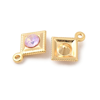 Brass Glass Charms KK-P340-08G-02-1