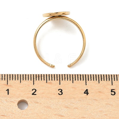 304 Stainless Steel Cuff Rings Components STAS-Z138-02G-02-1
