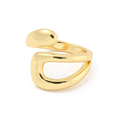 Brass Open Cuff Rings RJEW-G309-50G-1