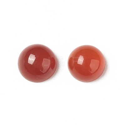 Natural Red Agate Cabochons G-G994-J02-01-1
