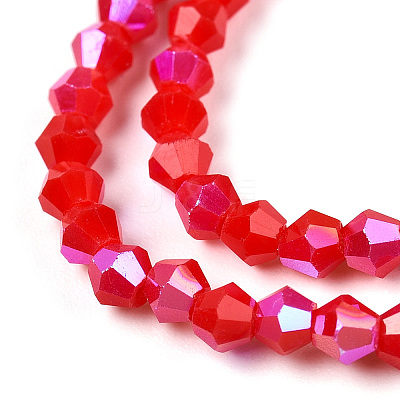 Opaque Solid Color Electroplate Glass Beads Strands LS-EGLA-A039-P2mm-L02-1