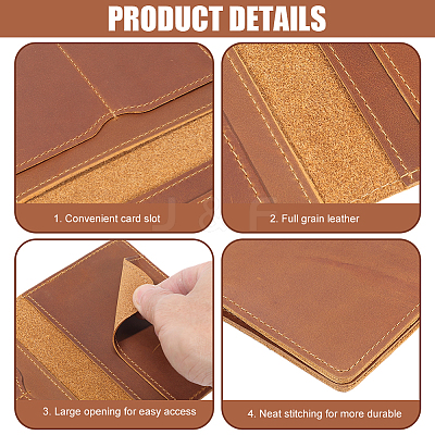 Cowhide Passport Protector Covers OFST-WH20007-024A-1