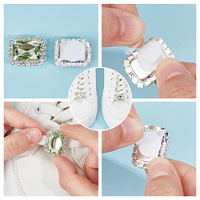 16Pcs 8 Styles Alloy & Rhinestone Shoe Charms FIND-DR0001-57-1