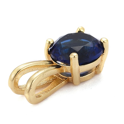 Brass Micro Pave Cubic Zirconia Pendants KK-P192-04-1