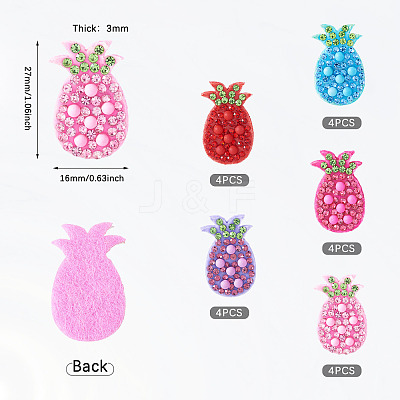 20Pcs 5 Colors Rhinestone Patches PATC-TA0001-07A-1