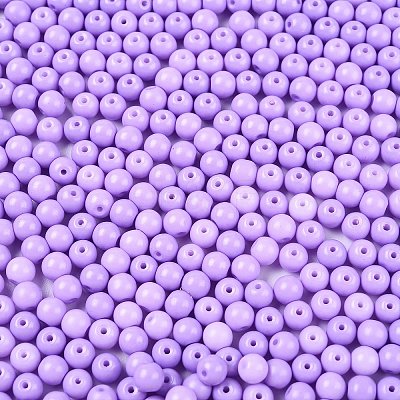 Opaque Baking Paint Glass Beads DGLA-T004-02L-1