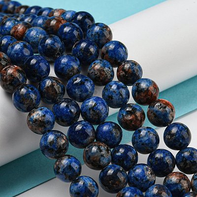 Natural Dyed Sesame Jasper Beads Strands G-E443-A40-1