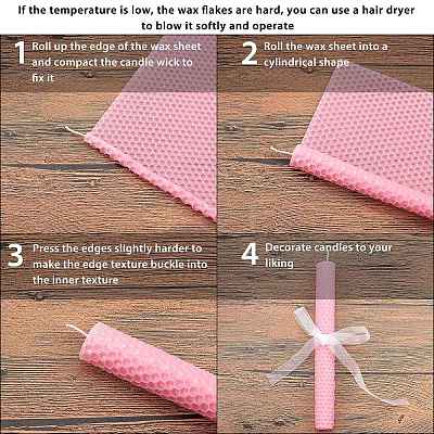 Beeswax Honeycomb Sheets LS-DIY-WH0162-55B-03-1