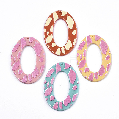 Opaque Printed Acrylic Pendants MACR-N011-006-1