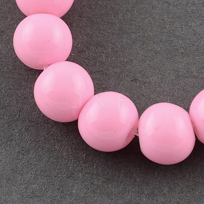 Painted Glass Bead Strands DGLA-S071-10mm-37-1