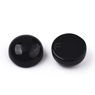 Natural Black Onyx Cabochons X-G-N326-59A-1