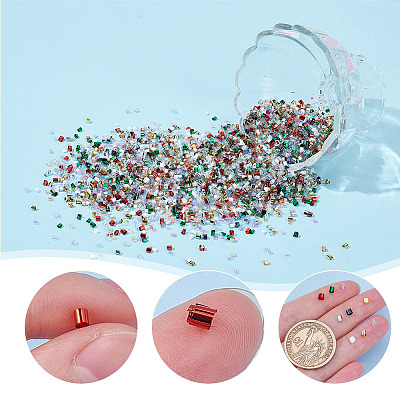 9 Sets 9 Colors Plastic Tube Beads KY-AR0001-43-1
