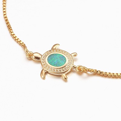Adjustable Brass Bolo Bracelets BJEW-K204-03-G-1