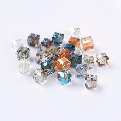 Electorplated Glass Beads EGLA-E006-M1-1