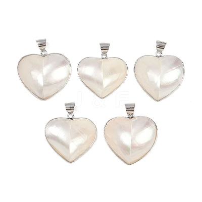 Natural Shell Pendants SSHEL-B003-01P-02-1