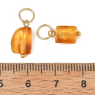 Natural Amber Pendants PALLOY-JF06049-1