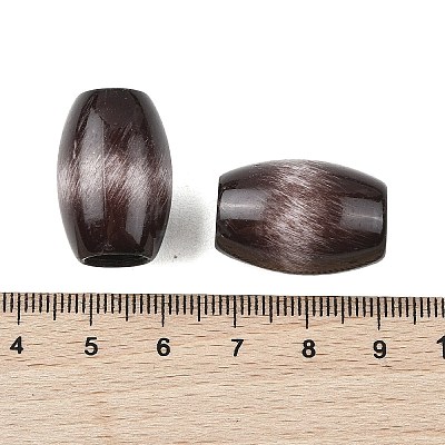 Opaque Acrylic European Beads OACR-Z036-04B-1