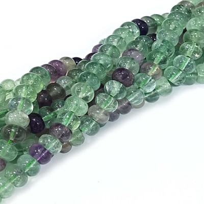 Natural Colorful Fluorite Beads Strands G-D481-19B-1