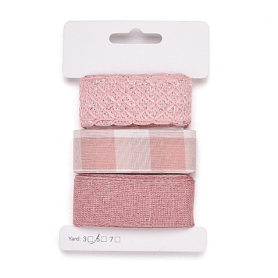 9 Yards 3 Styles Polyester Ribbon SRIB-A014-B03-1