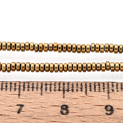 Electroplate Non-magnetic Synthetic Hematite Beads Strands G-T114-49G-1