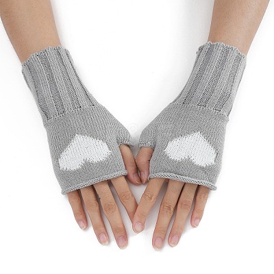 Acrylic Fiber Yarn Knitting Fingerless Gloves COHT-PW0002-11F-1