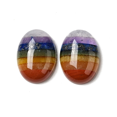 Chakra Natural Mixed Gemstone Cabochons G-F724-01A-1