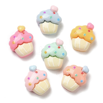 Opaque Resin Imitation Food Decoden Cabochons X-RESI-K027-13-1