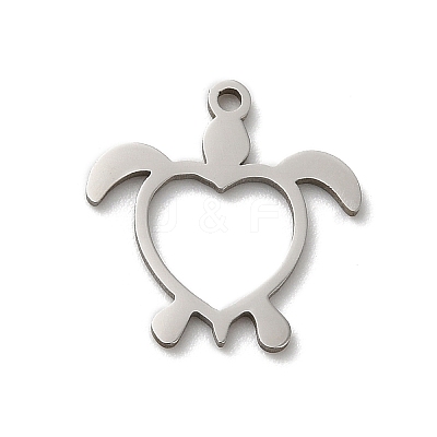 Non-Tarnish 201 Stainless Steel Pendants STAS-E206-04P-03-1