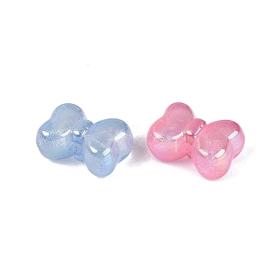 Luminous UV Plating Transparent Acrylic Beads OACR-N160-52-1