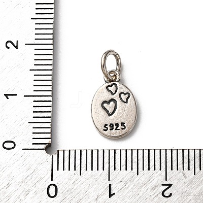 925 Streling Silver Pendants STER-P070-04AS-1