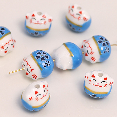 Handmade Porcelain Beads PW-WG11384-07-1