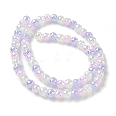 Electroplate & Gradient Color Glass Beads Strands LAMP-M023-03-01-1