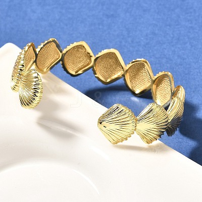 Brass Cuff Bangles for Women BJEW-U018-03G-1